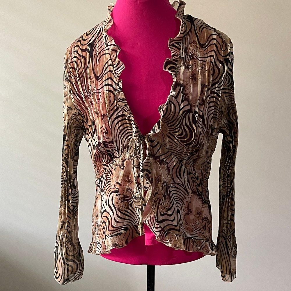 Notations animal print jacket